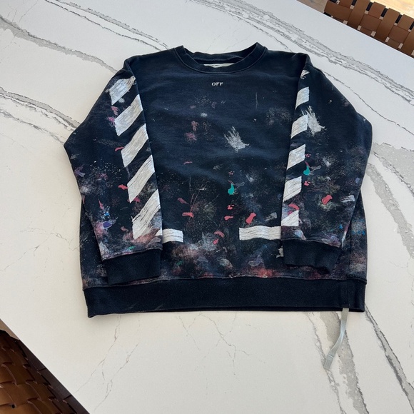 Off-White by Virgil Abloh Oversized Sweatshirt Sz M - Picture 1 of 8